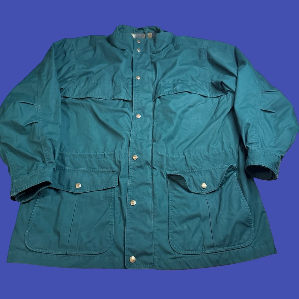 Eddie Bauer Large Green Wool Lined Mountain Parka Jacket Hiking Outdoor Gorpcore